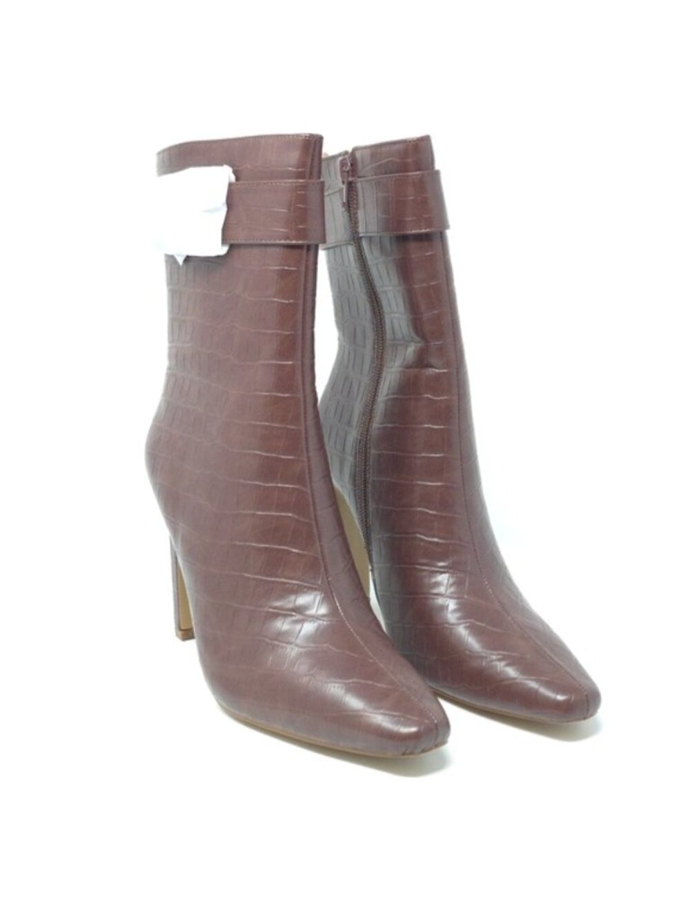 Journee Collection Elanie Brown Ankle Boots 7.5M - Picture 2 of 14
